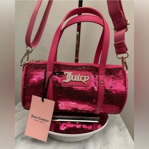 NWT JUICY COUTURE Sequin "Queen of Everything" Mini Tote